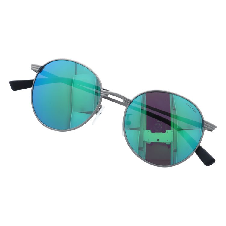 【訳あり】【国内正規品】ポリス サングラス ライバル3 ミラーレンズ POLICE RIVAL3 S8954M 581J 51サイズ ボストン ユニセックス メンズ レディース