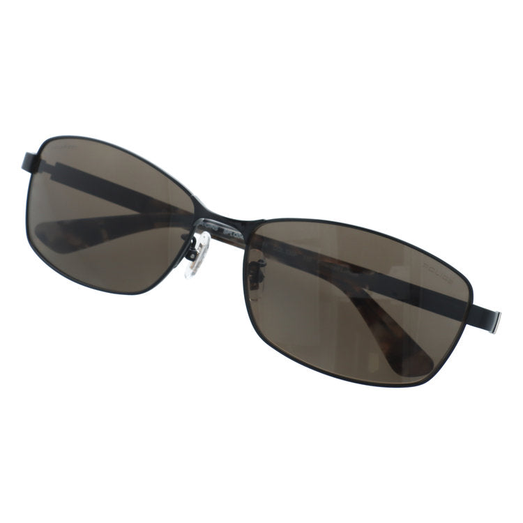 ポリス サングラス 偏光サングラス アジアンフィット(フルフィット) 調整可能ノーズパッド(クリングス) POLICE SPLQ04J 530P 60サイズ スクエア型 ポラライズド 反射光を抑えて眩しさ軽減 くっきりコントラスト ユニセックス メンズ レディース