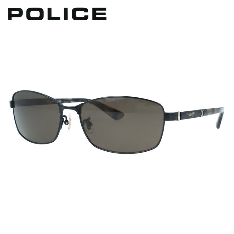 ポリス サングラス 偏光サングラス アジアンフィット(フルフィット) 調整可能ノーズパッド(クリングス) POLICE SPLQ04J 530P 60サイズ スクエア型 ポラライズド 反射光を抑えて眩しさ軽減 くっきりコントラスト ユニセックス メンズ レディース