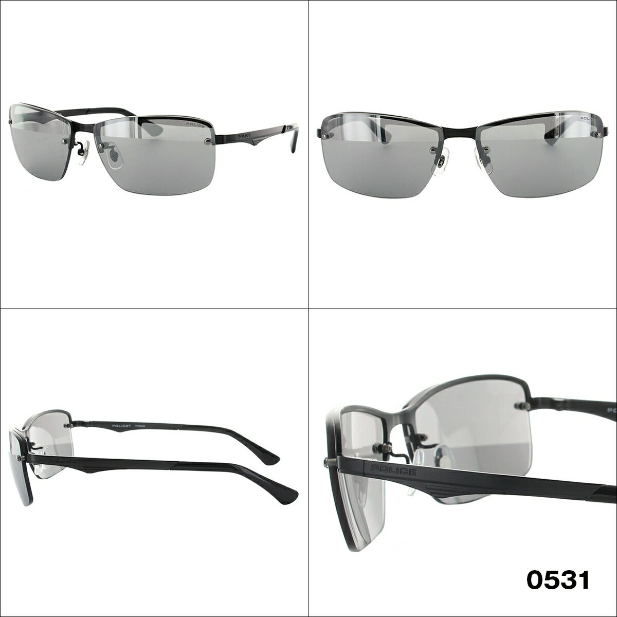 【訳あり】ポリス POLICE サングラス BLACKBIRD LIGHT4 ブラックバードライト4 SPL522J 0531/0627/568N/583X 61 アジアンフィット メンズ UVカット ラッピング無料