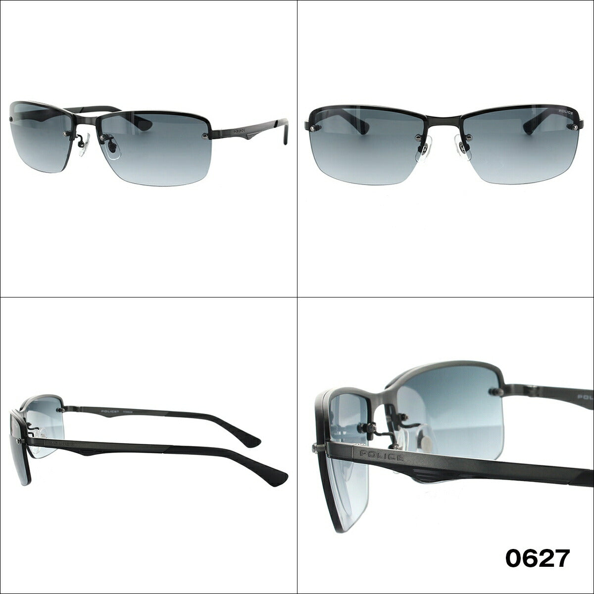 【訳あり】ポリス POLICE サングラス BLACKBIRD LIGHT4 ブラックバードライト4 SPL522J 0531/0627/568N/583X 61 アジアンフィット メンズ UVカット ラッピング無料