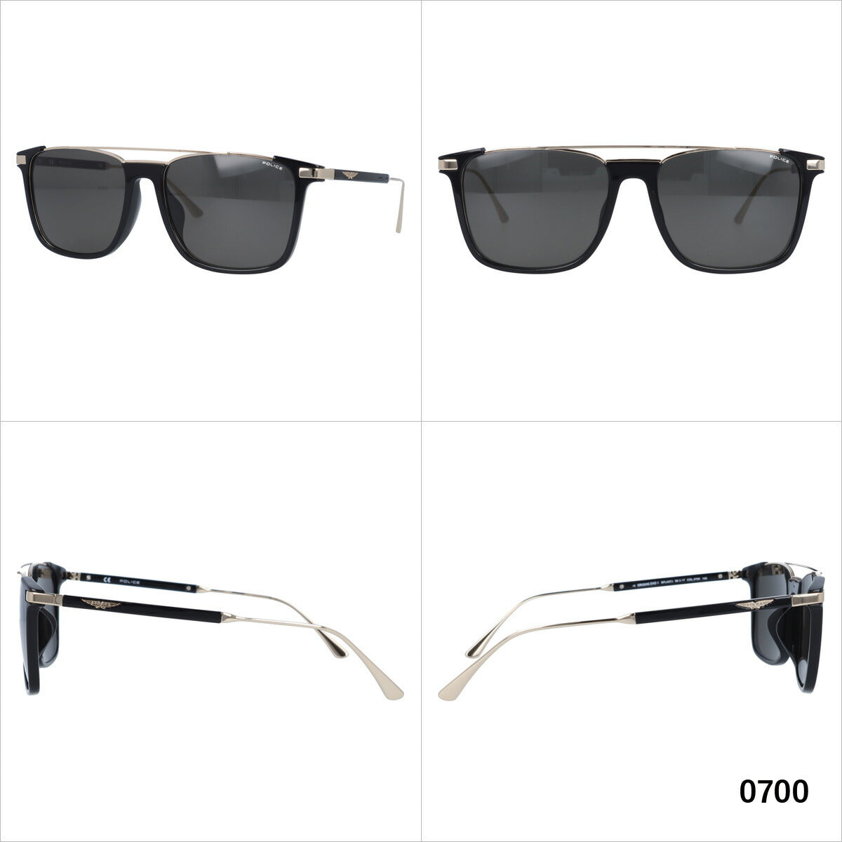 【訳あり】【国内正規品】ポリス サングラス ミラーレンズ アジアンフィット POLICE SPLA37J 全2カラー 56サイズ スクエア(ダブルブリッジ) ユニセックス メンズ レディース ラッピング無料