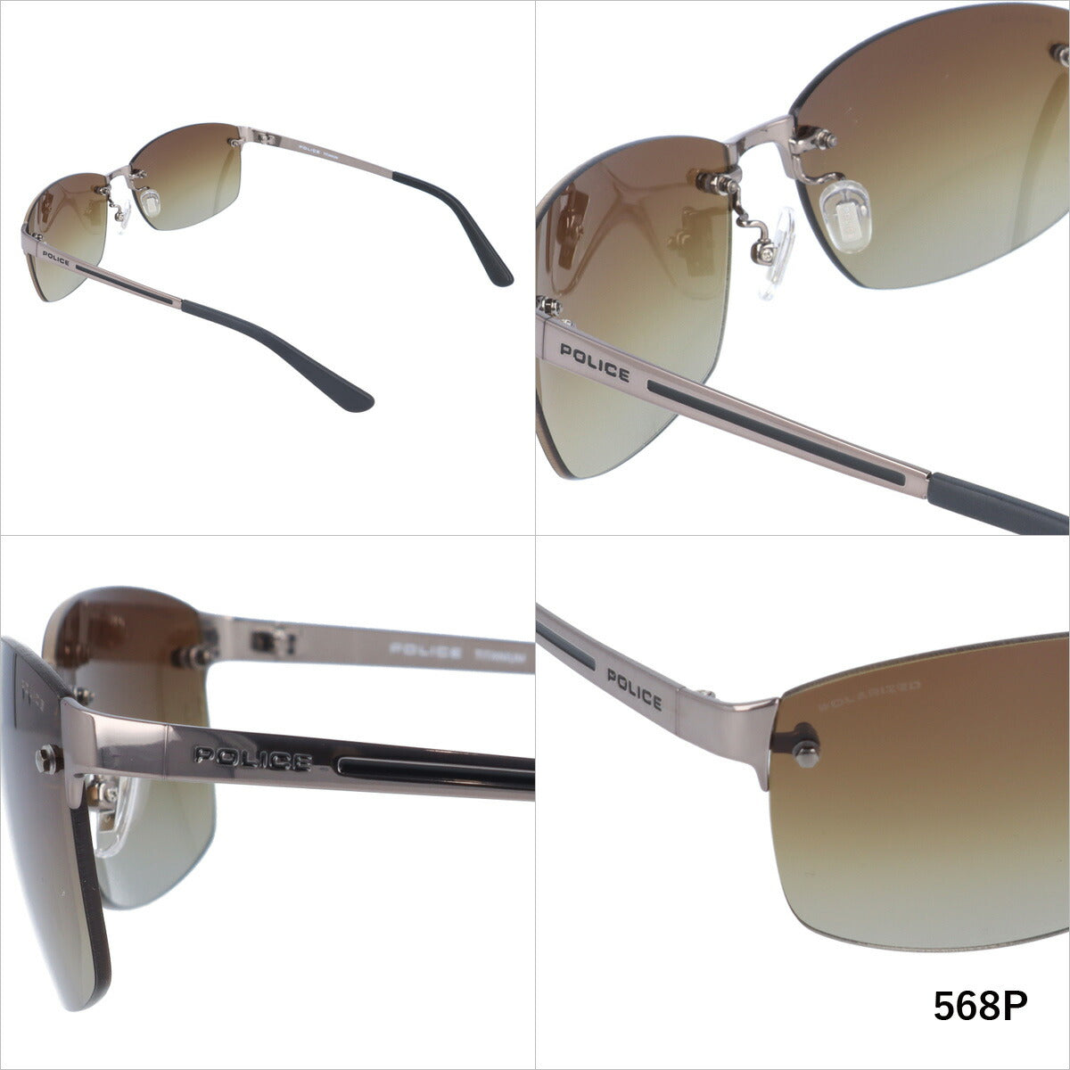 【国内正規品】ポリス 偏光サングラス POLICE SPLA63J 全2カラー 60サイズ スクエア 釣り ドライブ メンズ レディース モデル UVカット ラッピング無料