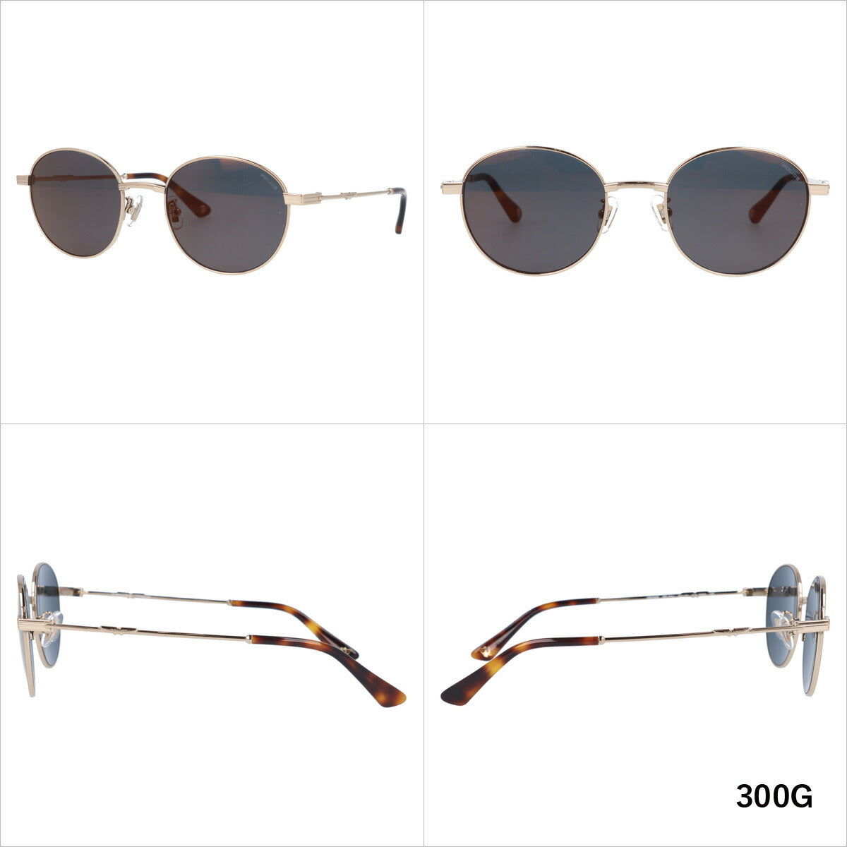 【国内正規品】ポリス サングラス ミラーレンズ POLICE SPLA64J 全3カラー 52サイズ ラウンド ユニセックス メンズ レディース ラッピング無料