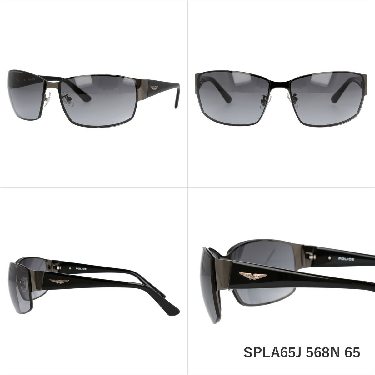 【国内正規品】ポリス サングラス POLICE SPLA65J 全4カラー 65サイズ スクエア ユニセックス メンズ レディース ラッピング無料