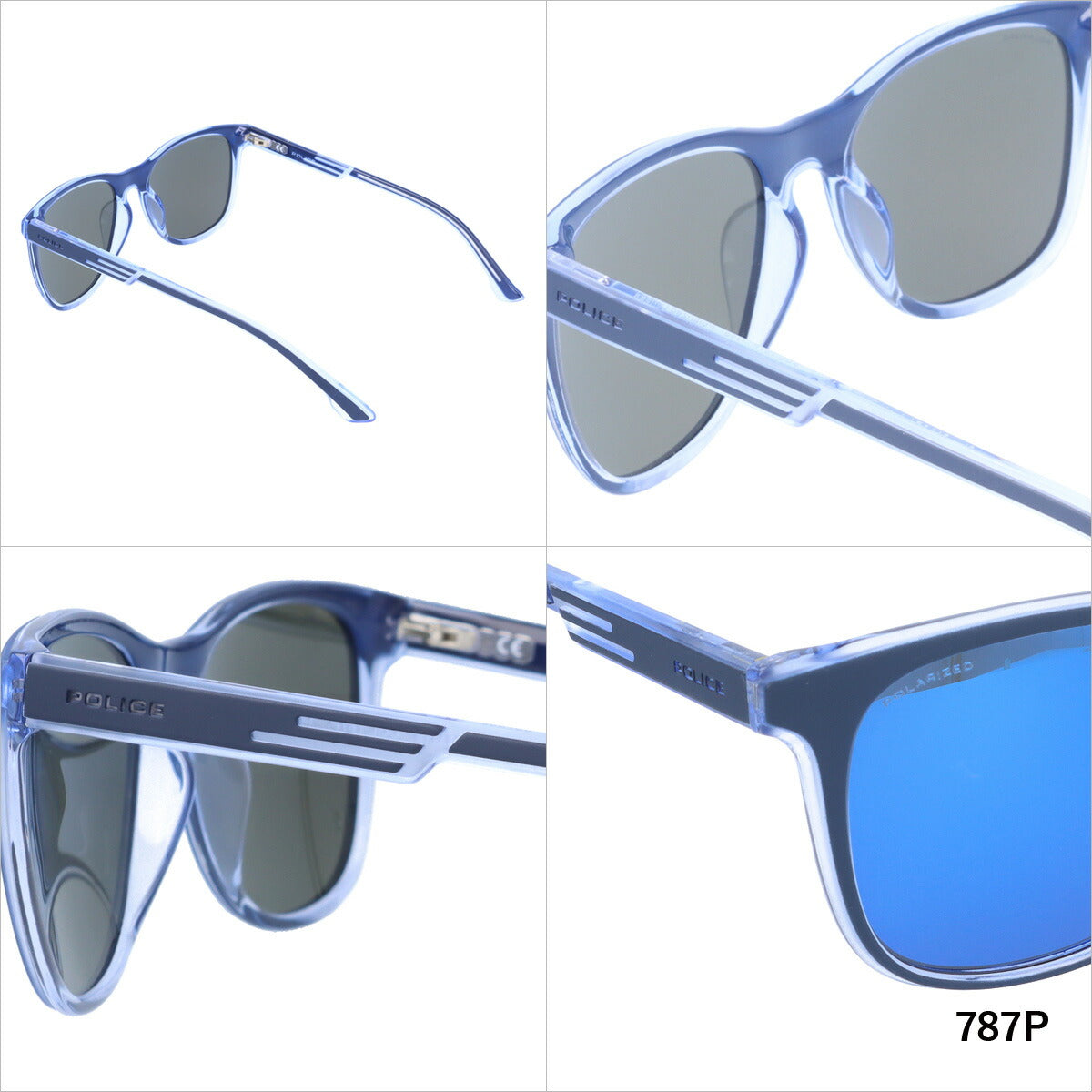ポリス サングラス オフセット1 偏光サングラス ミラーレンズ レギュラーフィット POLICE OFFSET1 SPL960 全3カラー 54サイズ ウェリントン ユニセックス メンズ レディース ラッピング無料