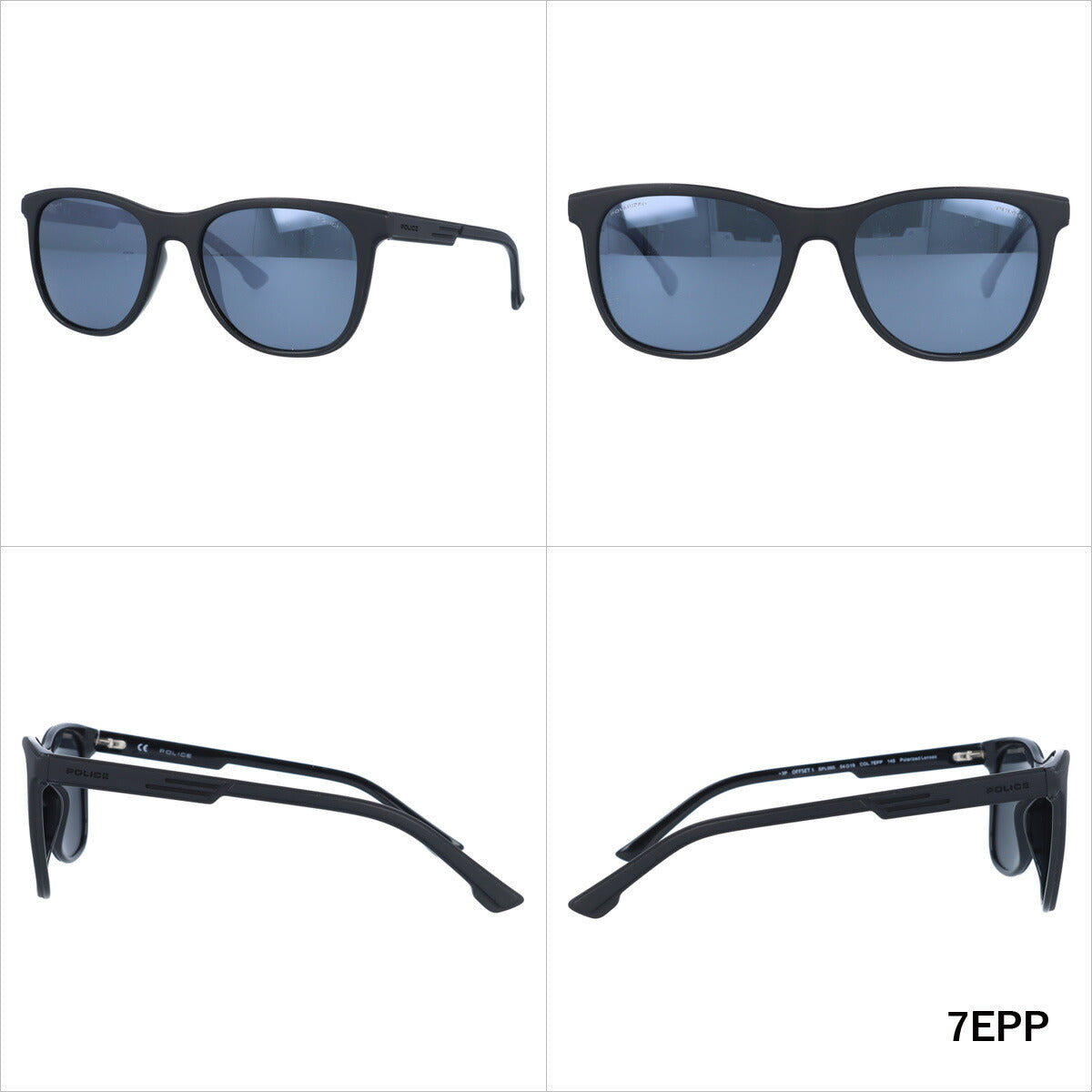 ポリス サングラス オフセット1 偏光サングラス ミラーレンズ レギュラーフィット POLICE OFFSET1 SPL960 全3カラー 54サイズ ウェリントン ユニセックス メンズ レディース ラッピング無料