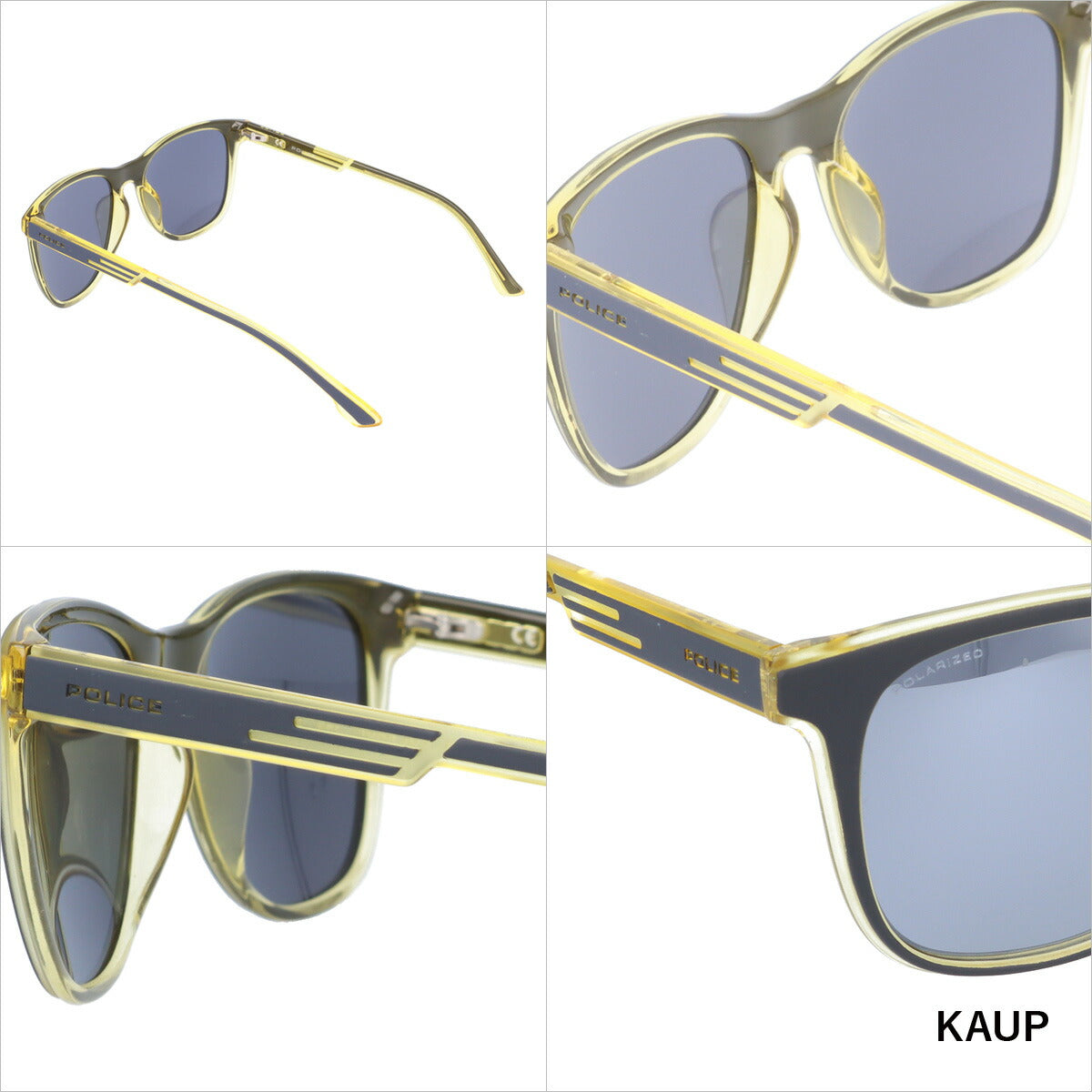 ポリス サングラス オフセット1 偏光サングラス ミラーレンズ レギュラーフィット POLICE OFFSET1 SPL960 全3カラー 54サイズ ウェリントン ユニセックス メンズ レディース ラッピング無料