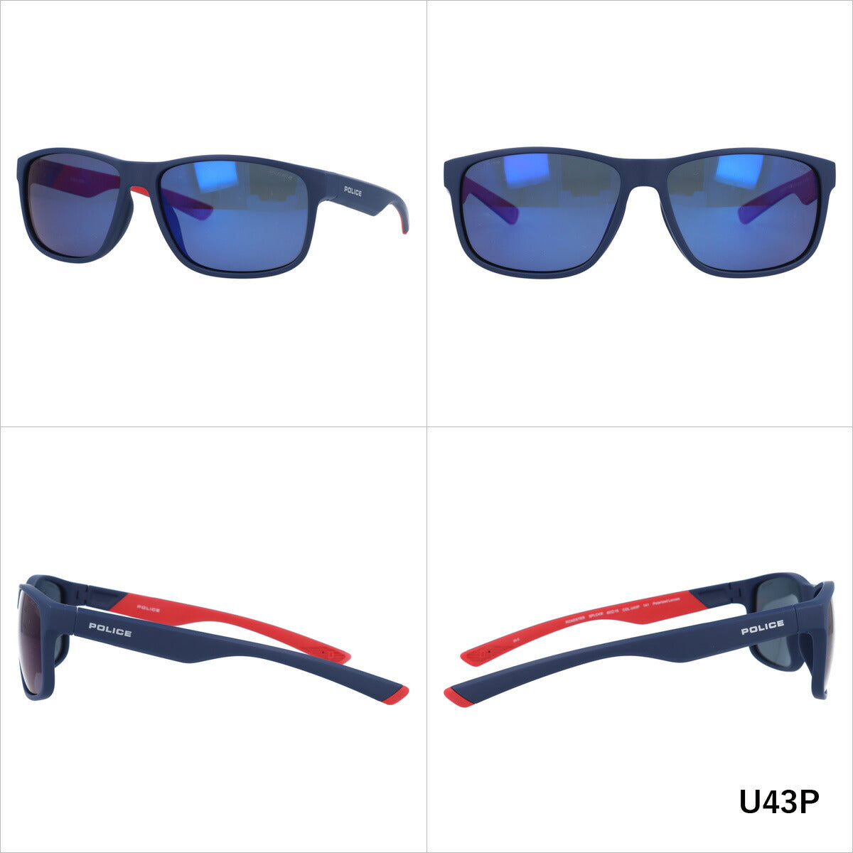 ポリス サングラス ロードスター 偏光サングラス ミラーレンズ アジアンフィット POLICE ROADSTER SPLC43I 全3カラー 60サイズ スクエア ユニセックス メンズ レディース ラッピング無料