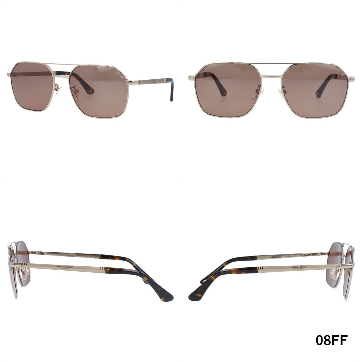 【国内正規品】ポリス サングラス オリジンズ 41 ミラーレンズ POLICE ORIGINS 41 SPLC34 全3カラー 58サイズ ヘキサゴン(ダブルブリッジ) ユニセックス メンズ レディース ラッピング無料