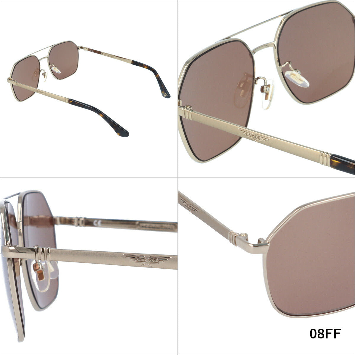 【国内正規品】ポリス サングラス オリジンズ 41 ミラーレンズ POLICE ORIGINS 41 SPLC34 全3カラー 58サイズ ヘキサゴン(ダブルブリッジ) ユニセックス メンズ レディース ラッピング無料