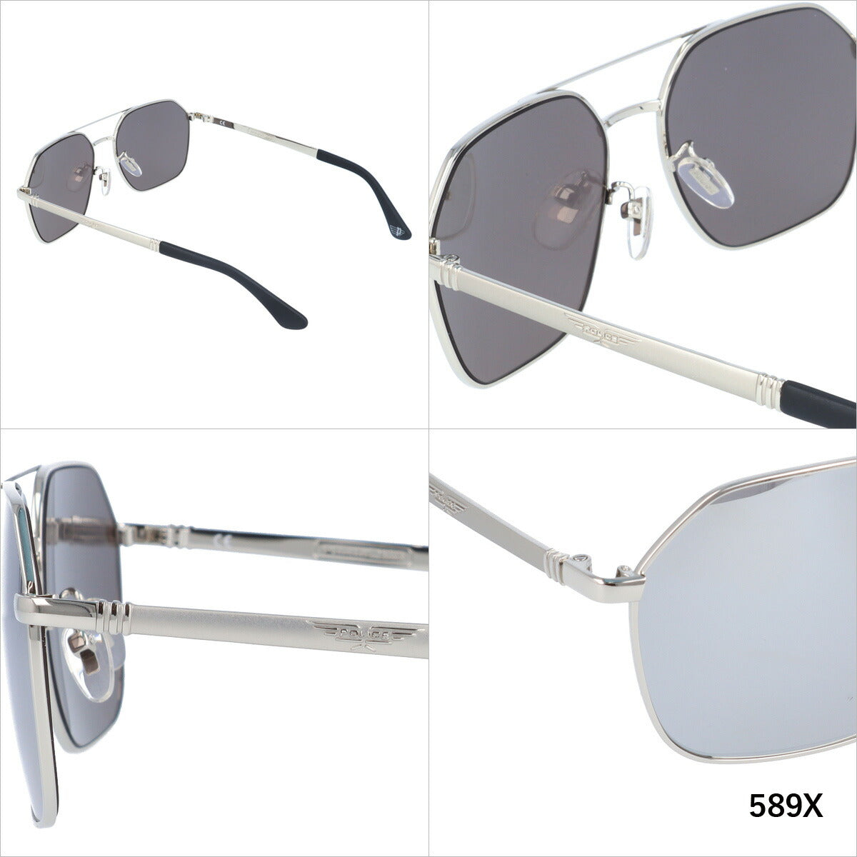 【国内正規品】ポリス サングラス オリジンズ 41 ミラーレンズ POLICE ORIGINS 41 SPLC34 全3カラー 58サイズ ヘキサゴン(ダブルブリッジ) ユニセックス メンズ レディース ラッピング無料