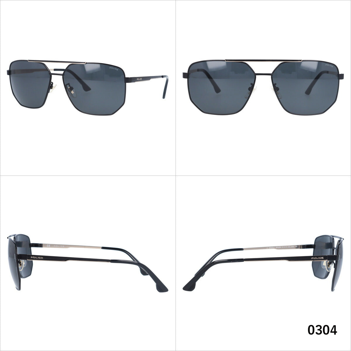 【国内正規品】ポリス サングラス シンセ 1 ミラーレンズ POLICE SYNTH1 SPLB36 全4カラー 61サイズ ヘキサゴン(ダブルブリッジ) ユニセックス メンズ レディース ラッピング無料