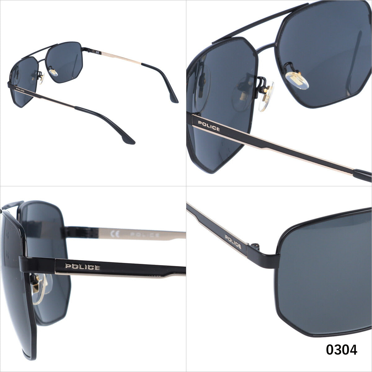 【国内正規品】ポリス サングラス シンセ 1 ミラーレンズ POLICE SYNTH1 SPLB36 全4カラー 61サイズ ヘキサゴン(ダブルブリッジ) ユニセックス メンズ レディース ラッピング無料