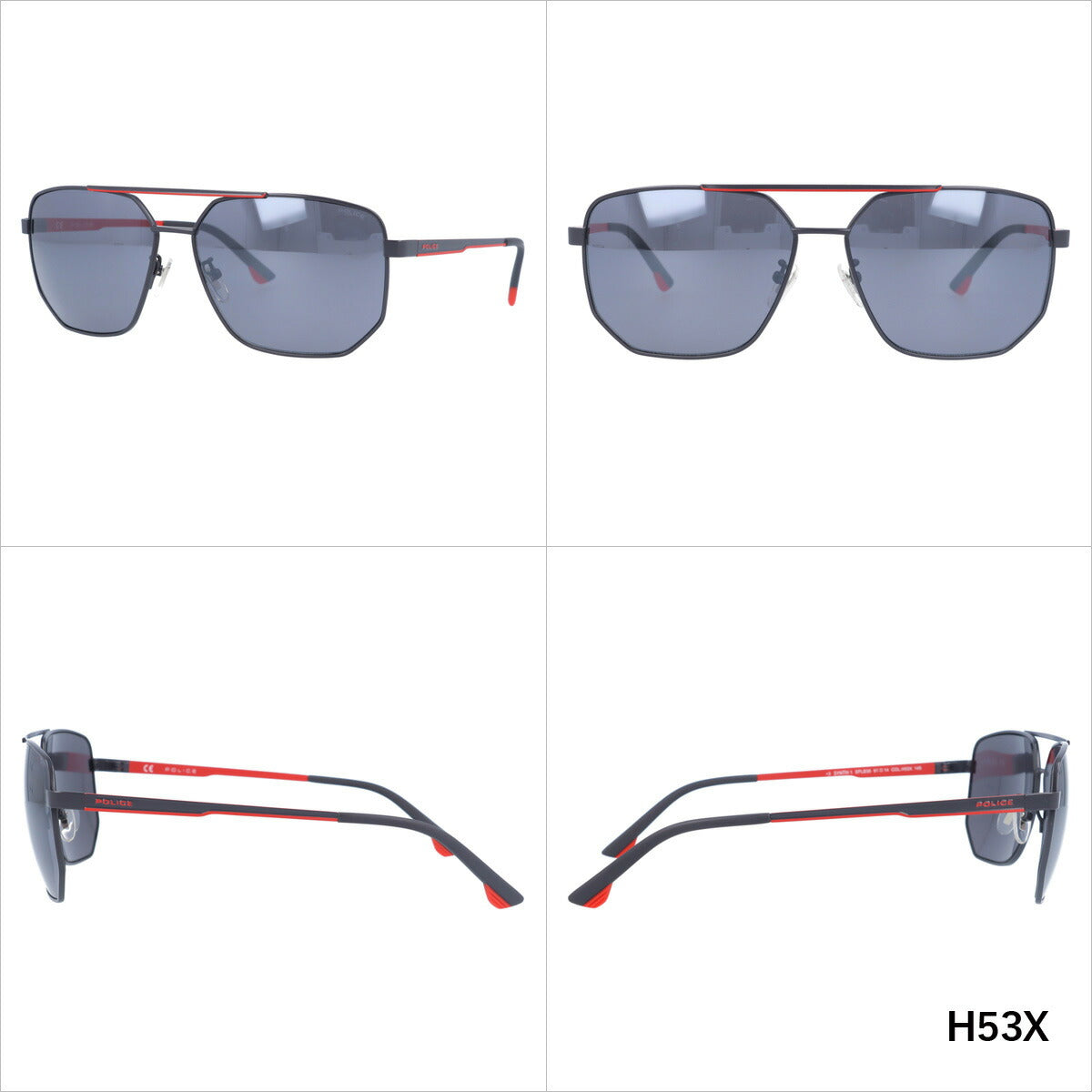 【国内正規品】ポリス サングラス シンセ 1 ミラーレンズ POLICE SYNTH1 SPLB36 全4カラー 61サイズ ヘキサゴン(ダブルブリッジ) ユニセックス メンズ レディース ラッピング無料