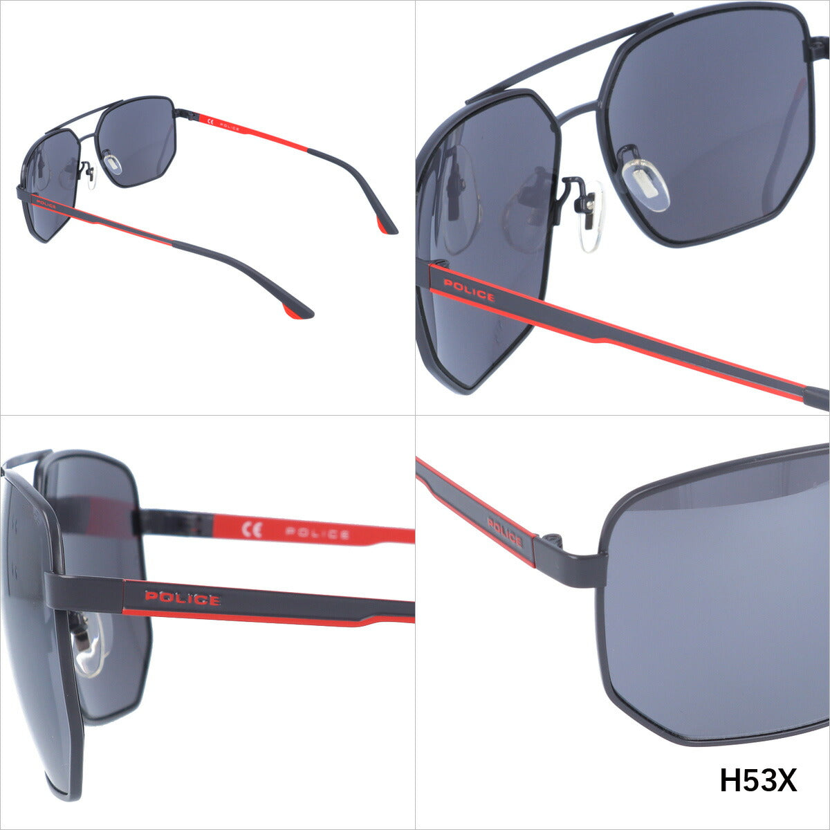 【国内正規品】ポリス サングラス シンセ 1 ミラーレンズ POLICE SYNTH1 SPLB36 全4カラー 61サイズ ヘキサゴン(ダブルブリッジ) ユニセックス メンズ レディース ラッピング無料
