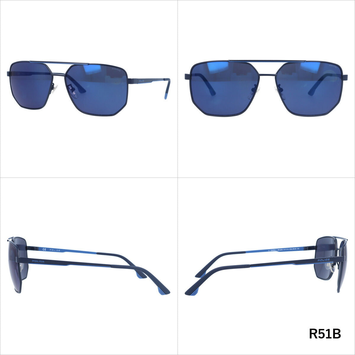 【国内正規品】ポリス サングラス シンセ 1 ミラーレンズ POLICE SYNTH1 SPLB36 全4カラー 61サイズ ヘキサゴン(ダブルブリッジ) ユニセックス メンズ レディース ラッピング無料