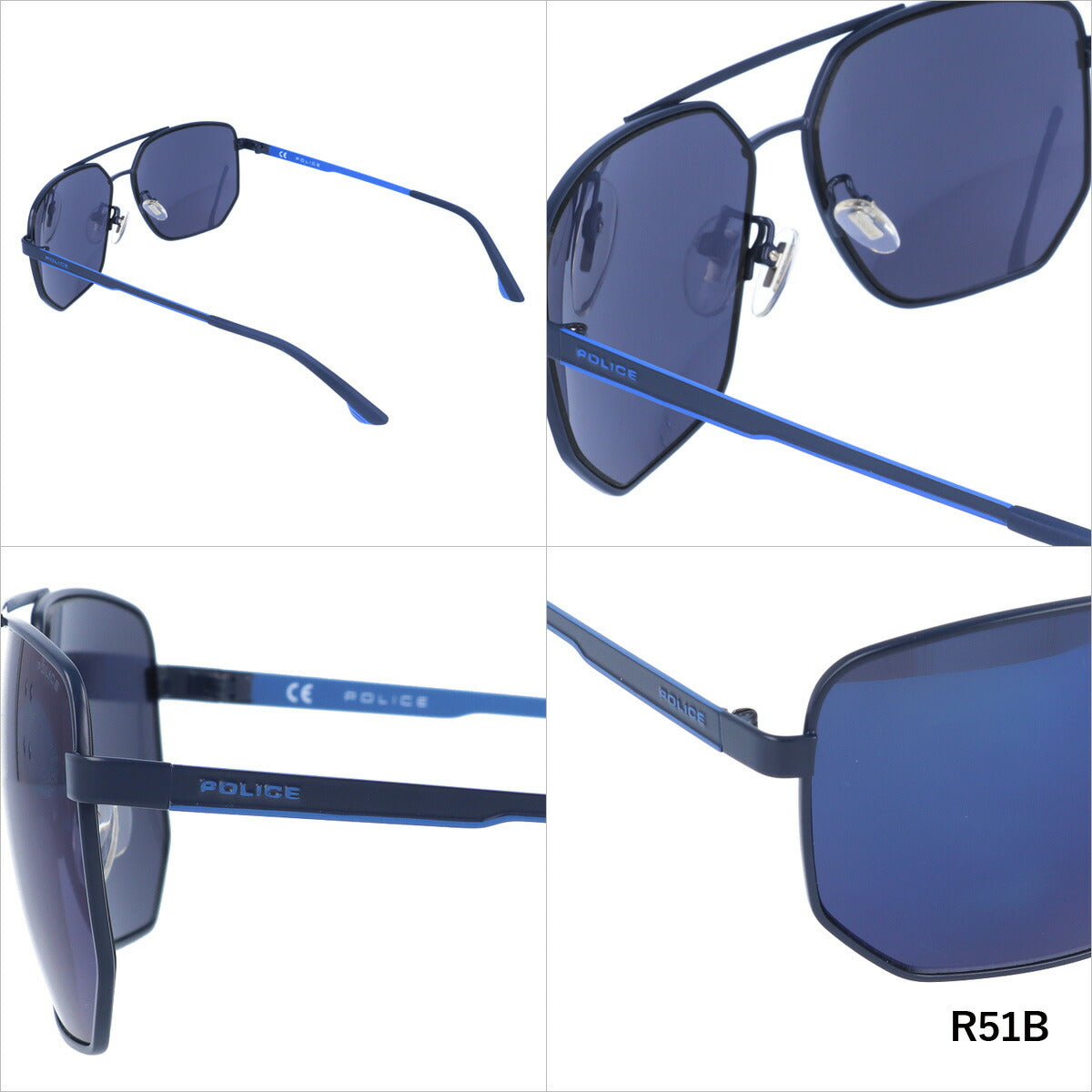 【国内正規品】ポリス サングラス シンセ 1 ミラーレンズ POLICE SYNTH1 SPLB36 全4カラー 61サイズ ヘキサゴン(ダブルブリッジ) ユニセックス メンズ レディース ラッピング無料