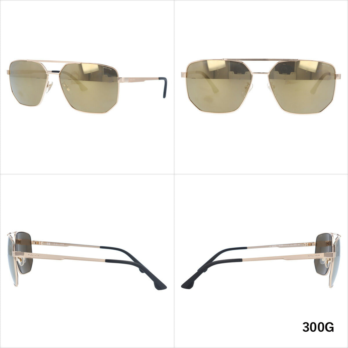 【訳あり】【国内正規品】ポリス サングラス シンセ 1 ミラーレンズ POLICE SYNTH1 SPLB36 全4カラー 61サイズ ヘキサゴン(ダブルブリッジ) ユニセックス メンズ レディース ラッピング無料