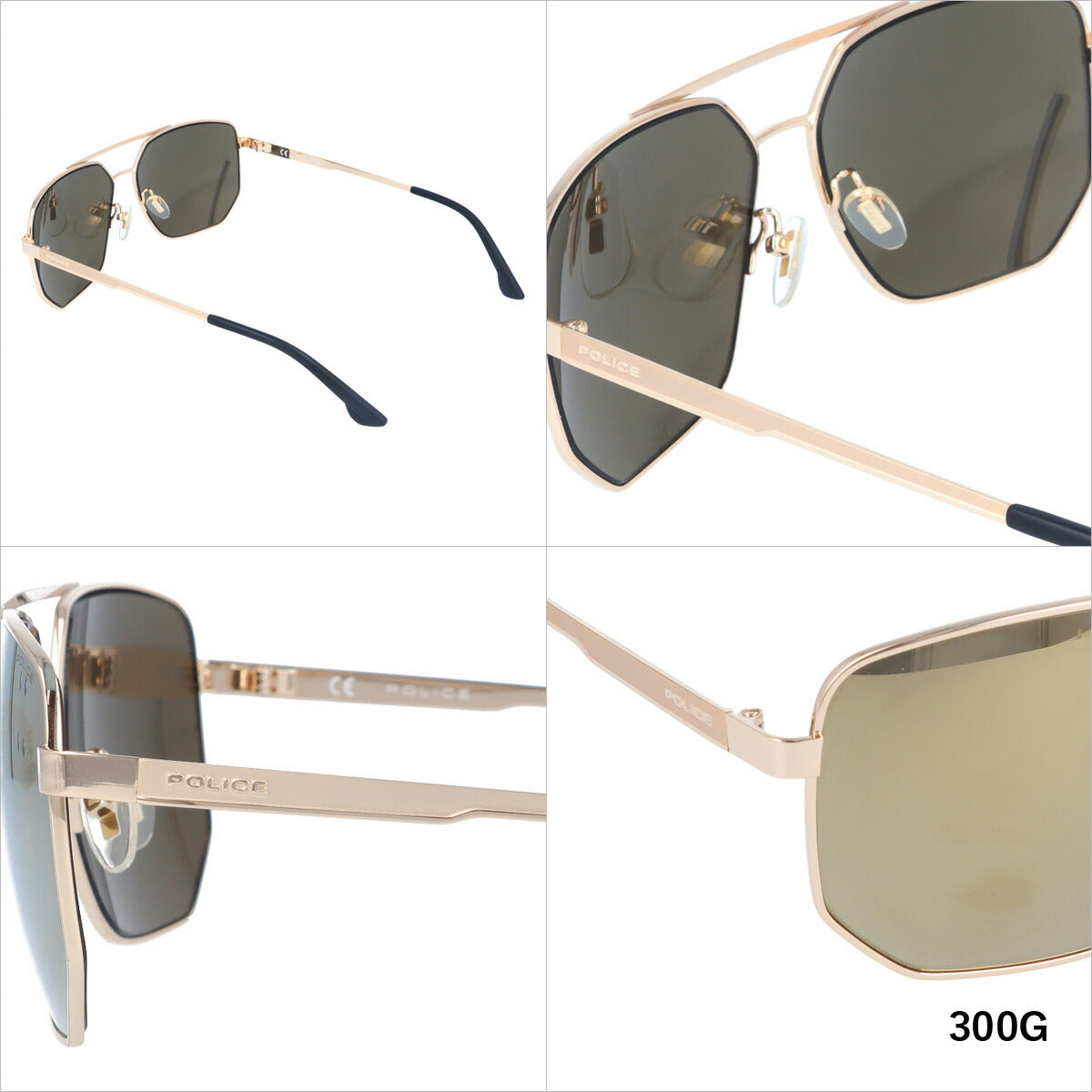 【訳あり】【国内正規品】ポリス サングラス シンセ 1 ミラーレンズ POLICE SYNTH1 SPLB36 全4カラー 61サイズ ヘキサゴン(ダブルブリッジ) ユニセックス メンズ レディース ラッピング無料