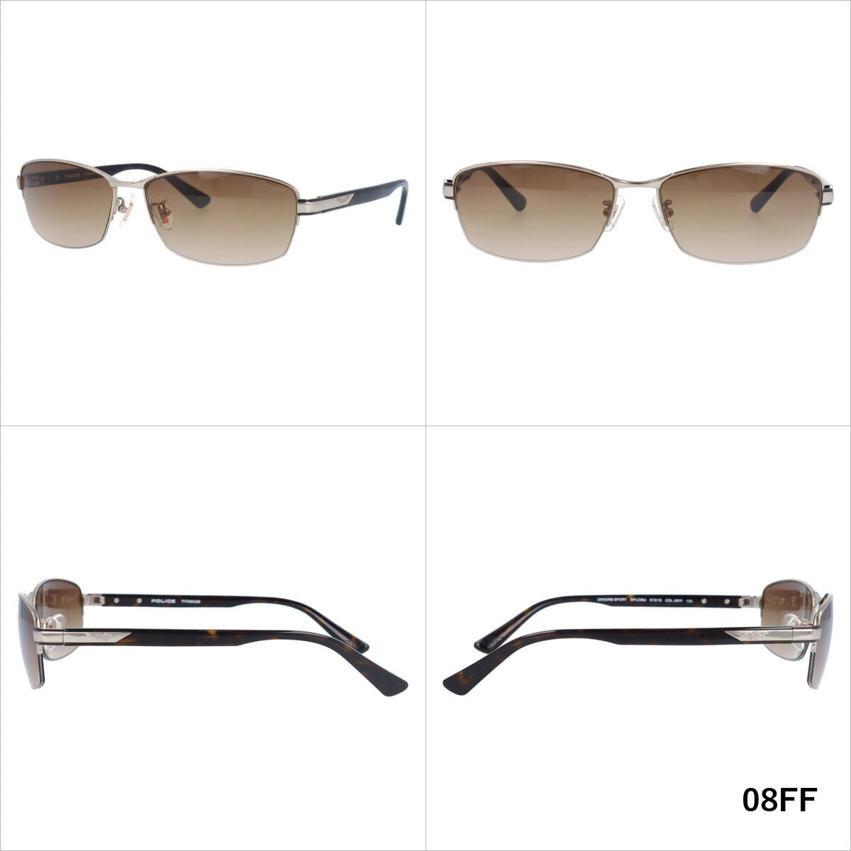 【訳あり】【国内正規品】ポリス サングラス オリジンズスポーツ ミラーレンズ POLICE ORIGINS SPORT SPLC58J 全4カラー 60サイズ スクエア型 メンズ UVカット ラッピング無料