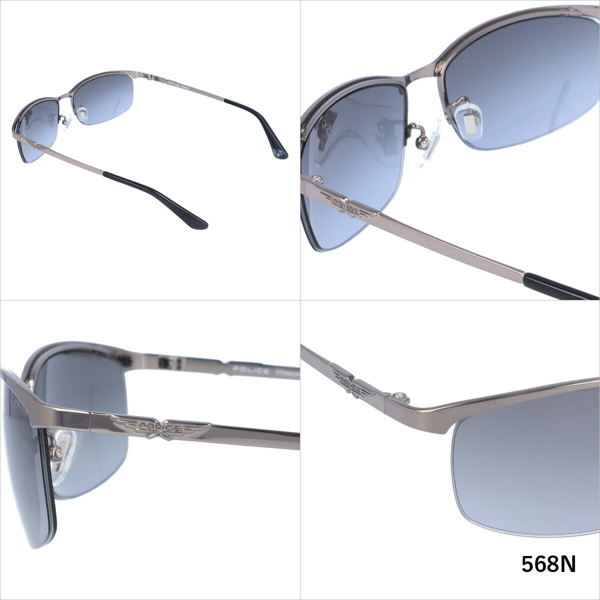 【国内正規品】ポリス サングラス オリジンズ ミラーレンズ POLICE ORIGINS SPLC59J 全4カラー 59サイズ スクエア型 メンズ UVカット ラッピング無料