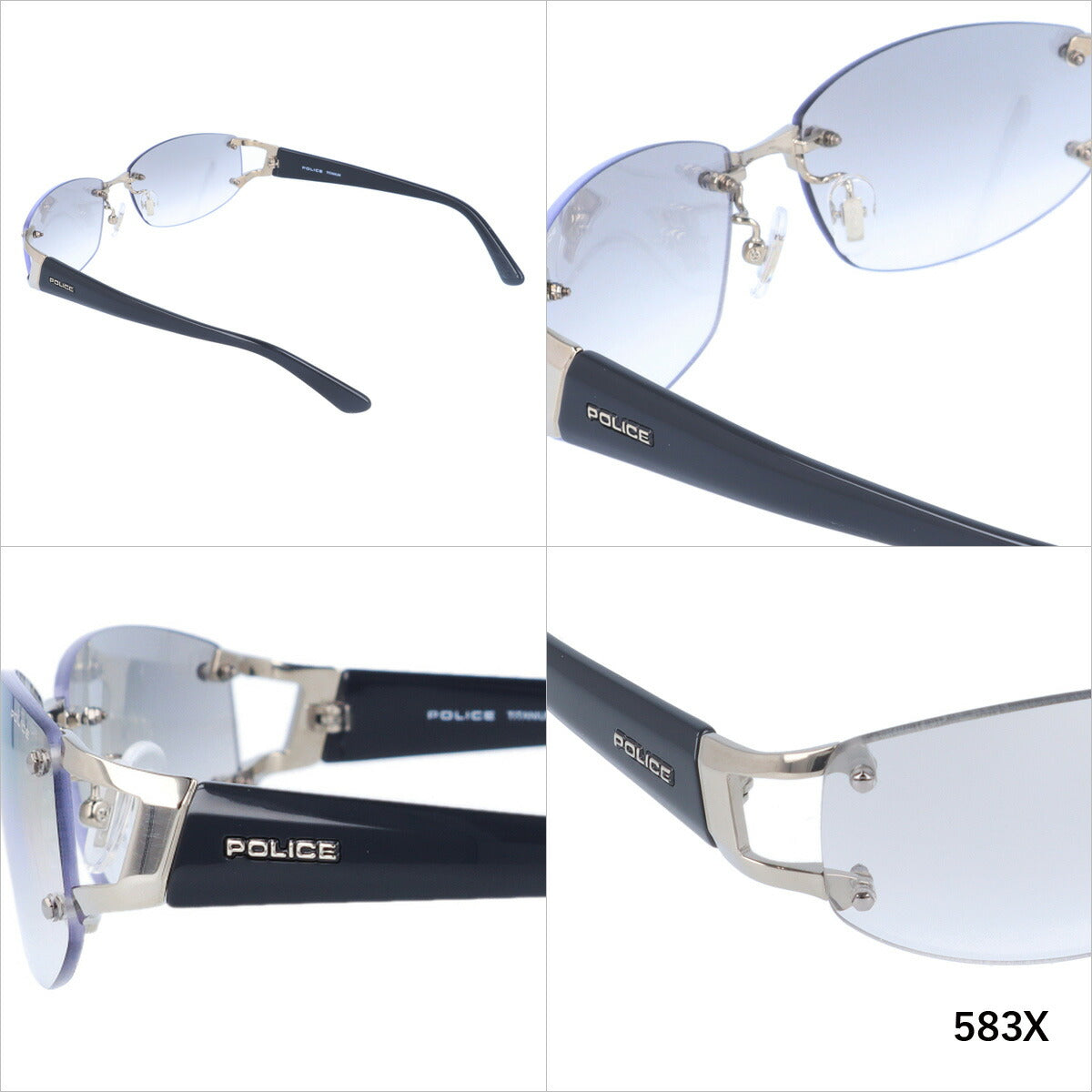 【国内正規品】ポリス サングラス ドライバー ミラーレンズ POLICE DRIVER SPLC60J 全4カラー 59サイズ スクエア型 メンズ UVカット ラッピング無料