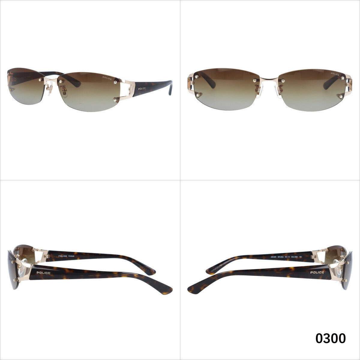 【国内正規品】ポリス サングラス ドライバー ミラーレンズ POLICE DRIVER SPLC60J 全4カラー 59サイズ スクエア型 メンズ UVカット ラッピング無料