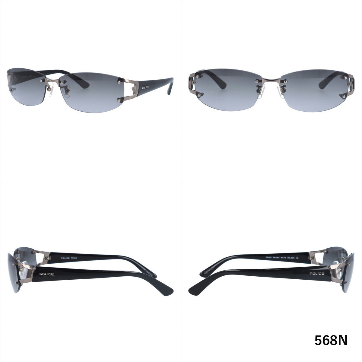 【国内正規品】ポリス サングラス ドライバー ミラーレンズ POLICE DRIVER SPLC60J 全4カラー 59サイズ スクエア型 メンズ UVカット ラッピング無料