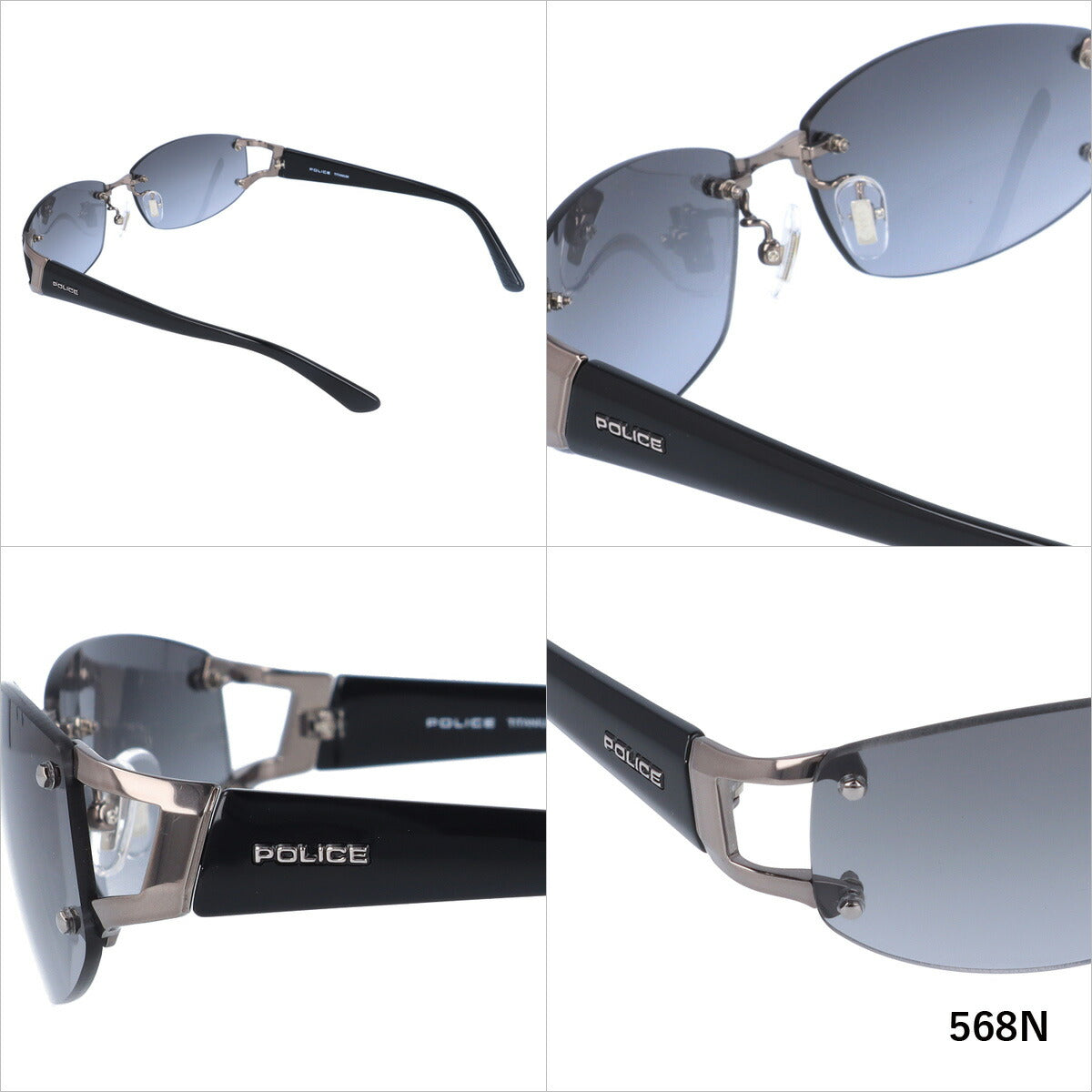【国内正規品】ポリス サングラス ドライバー ミラーレンズ POLICE DRIVER SPLC60J 全4カラー 59サイズ スクエア型 メンズ UVカット ラッピング無料