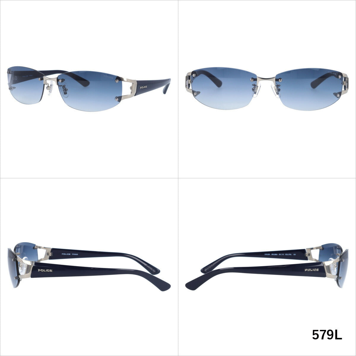【国内正規品】ポリス サングラス ドライバー ミラーレンズ POLICE DRIVER SPLC60J 全4カラー 59サイズ スクエア型 メンズ UVカット ラッピング無料