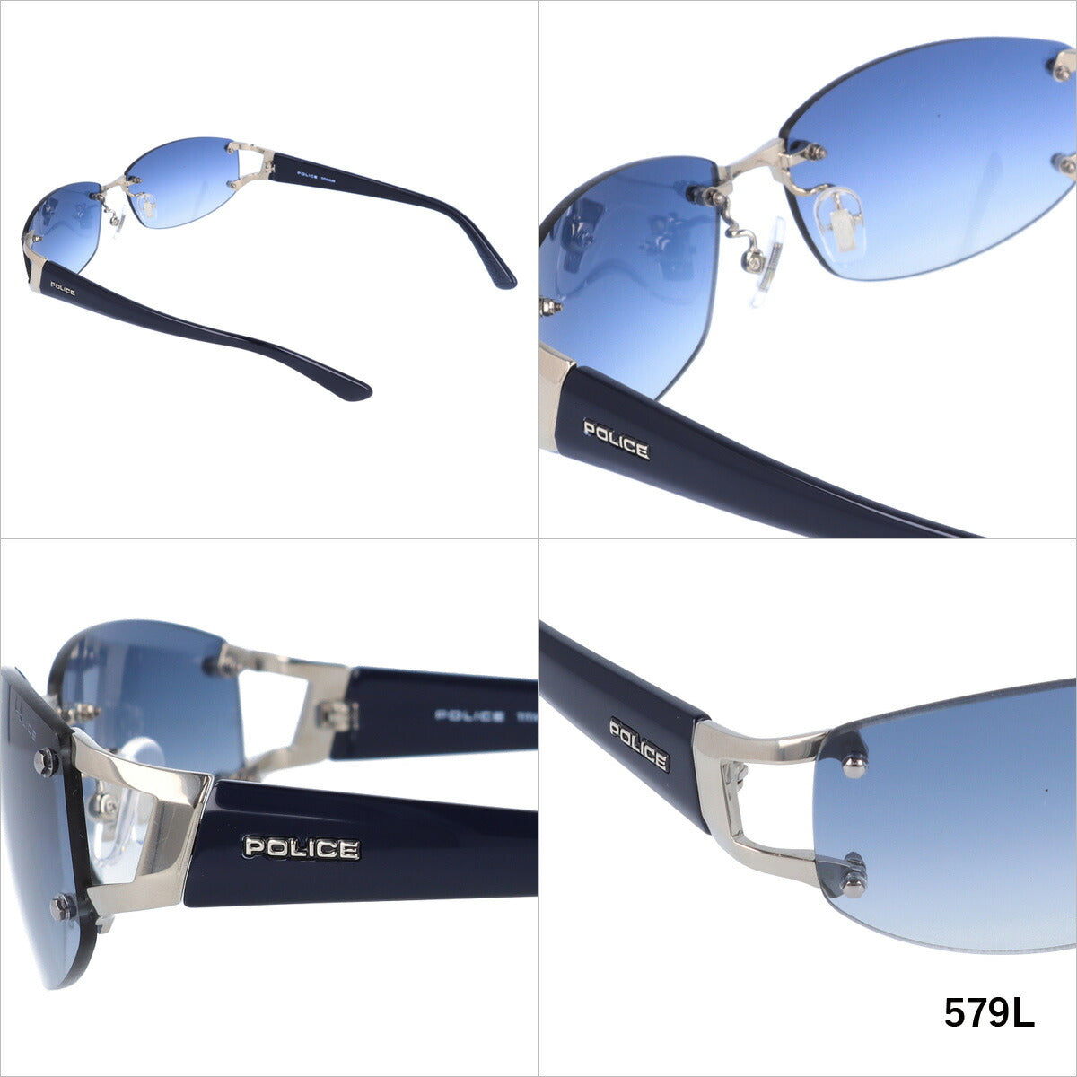 【国内正規品】ポリス サングラス ドライバー ミラーレンズ POLICE DRIVER SPLC60J 全4カラー 59サイズ スクエア型 メンズ UVカット ラッピング無料