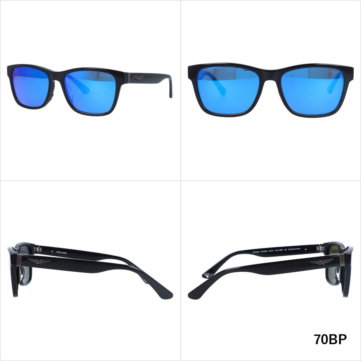 【国内正規品】ポリス サングラス オリジンズ 偏光サングラス ミラーレンズ アジアンフィット POLICE ORIGINS SPLC63J 全2カラー 54サイズ ウェリントン ユニセックス メンズ レディース ラッピング無料