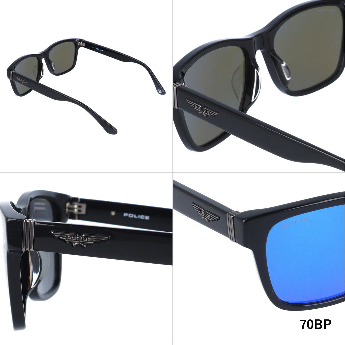 【国内正規品】ポリス サングラス オリジンズ 偏光サングラス ミラーレンズ アジアンフィット POLICE ORIGINS SPLC63J 全2カラー 54サイズ ウェリントン ユニセックス メンズ レディース ラッピング無料
