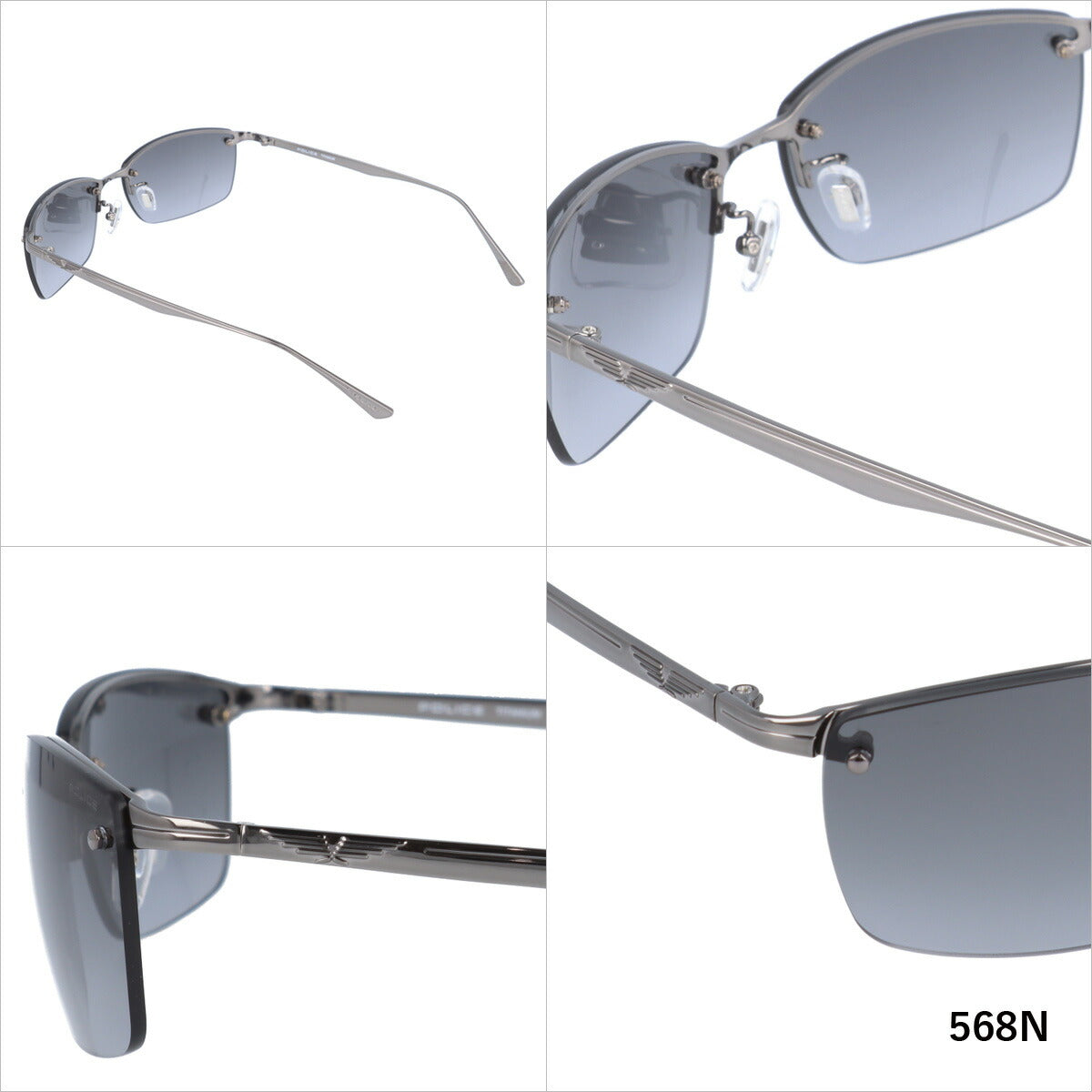 【国内正規品】ポリス サングラス POLICE SPLE43J 全3カラー 60サイズ スクエア ユニセックス メンズ レディース