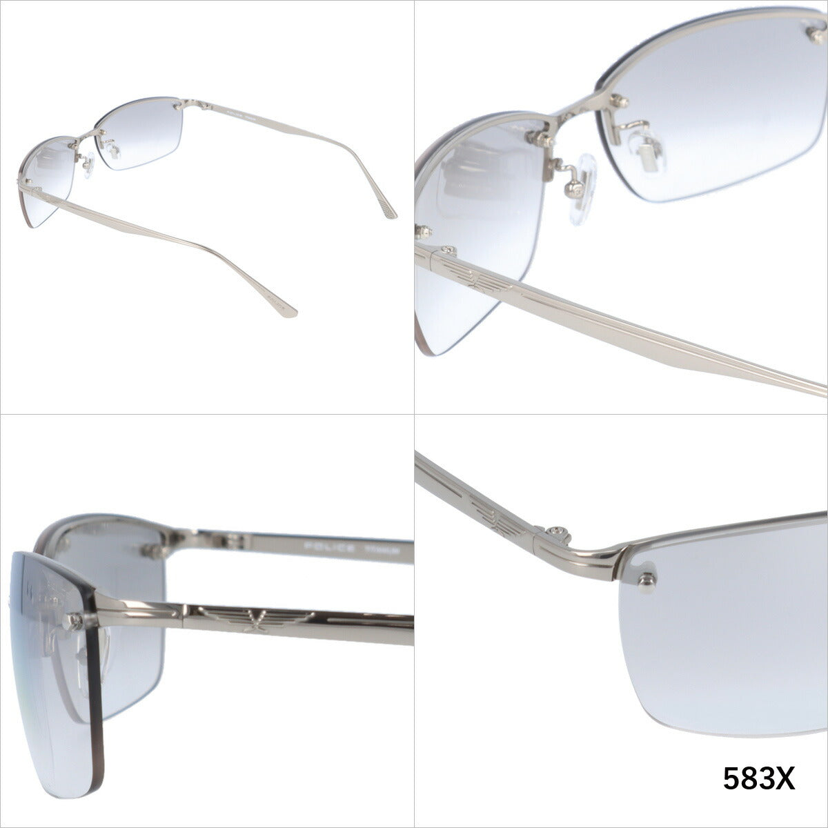 【国内正規品】ポリス サングラス POLICE SPLE43J 全3カラー 60サイズ スクエア ユニセックス メンズ レディース