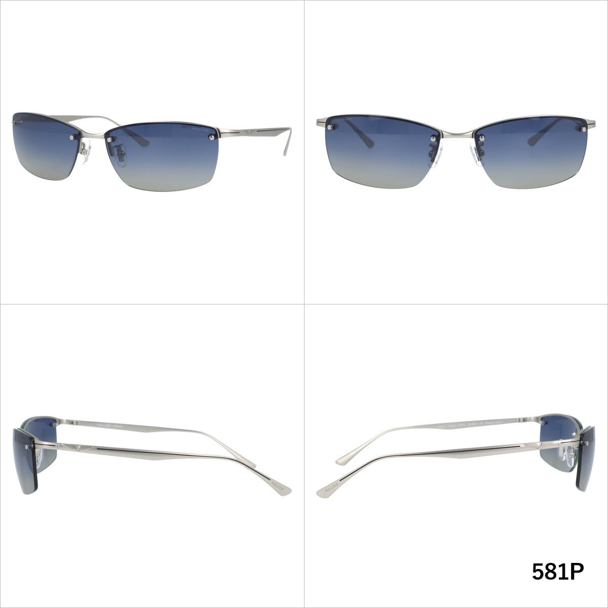 【国内正規品】ポリス サングラス 偏光サングラス POLICE SPLE43J 全2カラー 60サイズ スクエア ユニセックス メンズ レディース