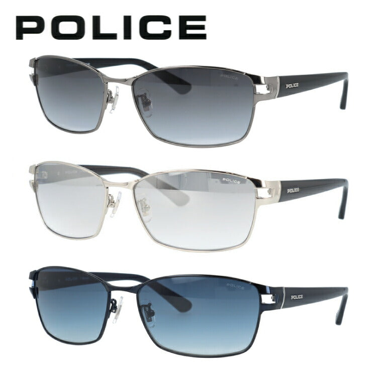 【国内正規品】ポリス サングラス ドライバー ミラーレンズ アジアンフィット POLICE DRIVER SPLM28J 59サイズ スクエア型 ユニセックス メンズ レディース