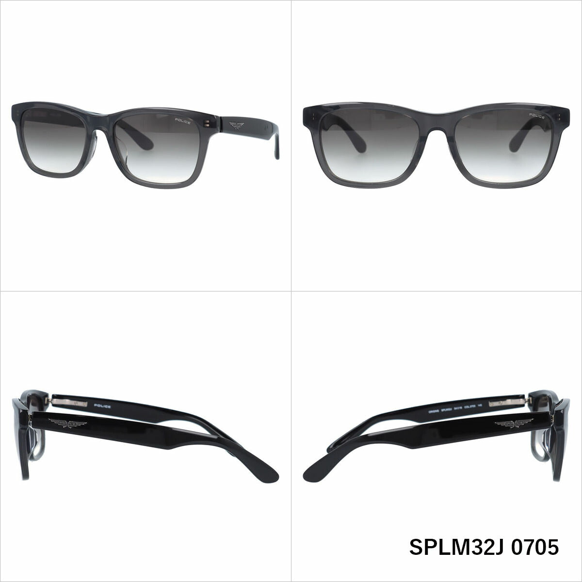 【国内正規品】ポリス サングラス オリジンズ アジアンフィット POLICE ORIGINS SPLM32J 54サイズ ウェリントン型 ユニセックス メンズ レディース βチタン製板バネ丁番