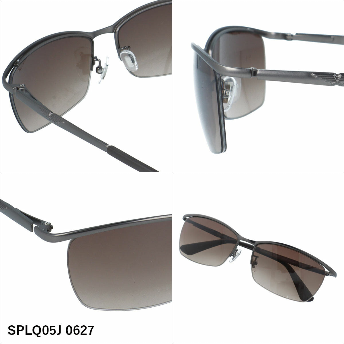 ポリス サングラス アジアンフィット(フルフィット) 調整可能ノーズパッド(クリングス) POLICE SPLQ05J 59サイズ 全3カラー スクエア型 ユニセックス メンズ レディース