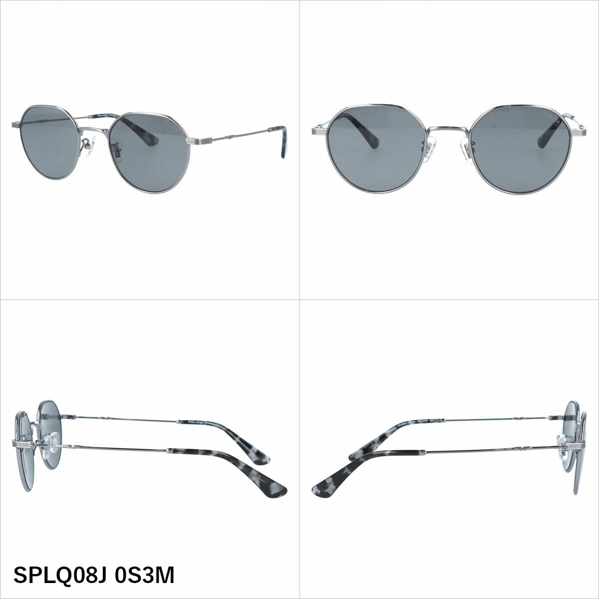 ポリス サングラス アジアンフィット(フルフィット) 調整可能ノーズパッド(クリングス) POLICE SPLQ08J 49サイズ 全2カラー クラウンパント型 ユニセックス メンズ レディース