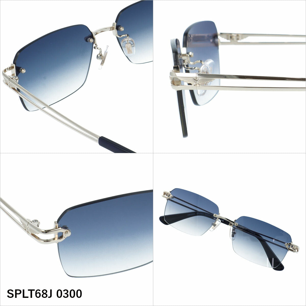 ポリス サングラス アジアンフィット(フルフィット) 調整可能ノーズパッド(クリングス) POLICE SPLT68J 56サイズ 全2カラー スクエア型 ユニセックス メンズ レディース