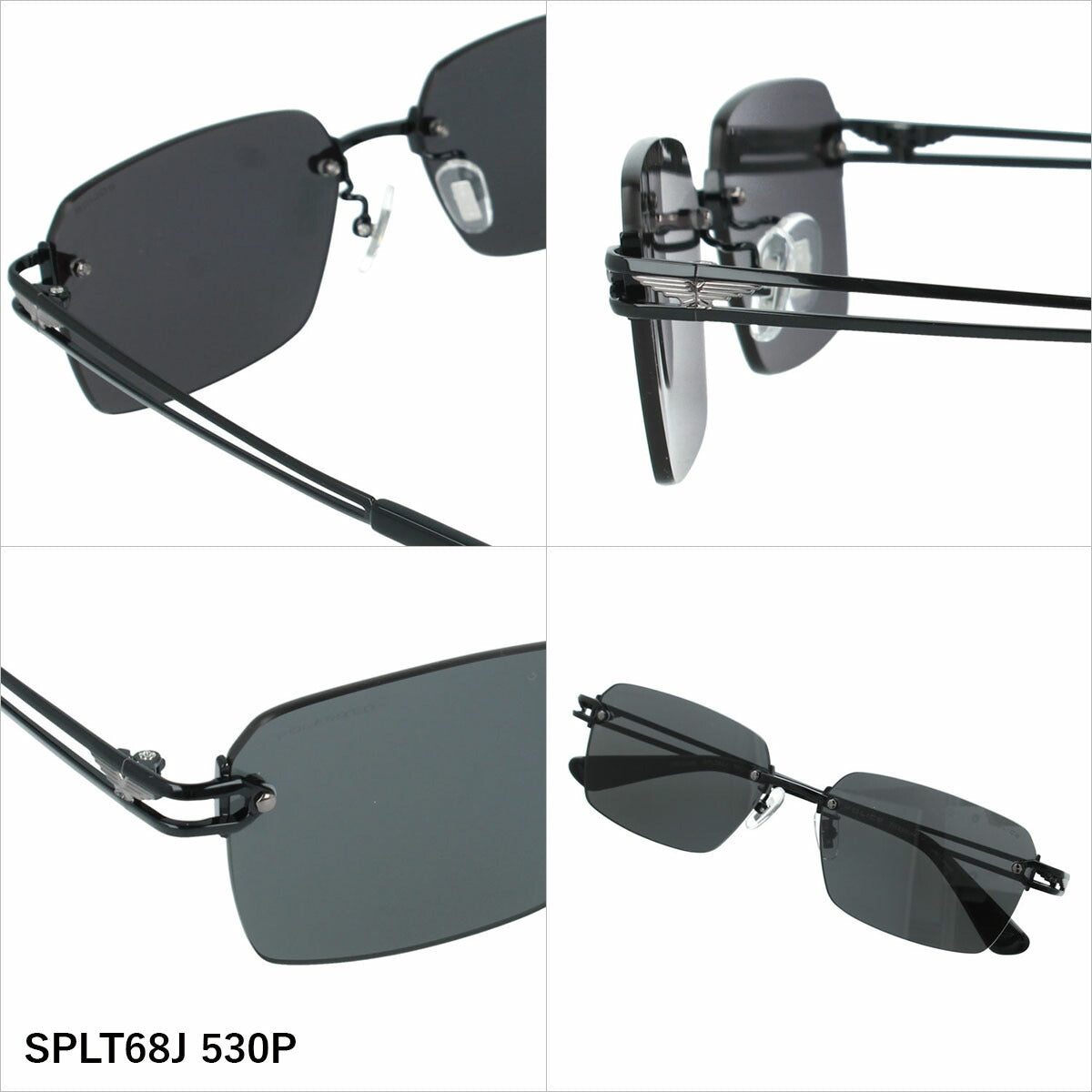 ポリス サングラス 偏光サングラス アジアンフィット(フルフィット) 調整可能ノーズパッド(クリングス) POLICE SPLT68J 56サイズ 全2カラー スクエア型 ポラライズド 反射光を抑えて眩しさ軽減 くっきりコントラスト ユニセックス メンズ レディース