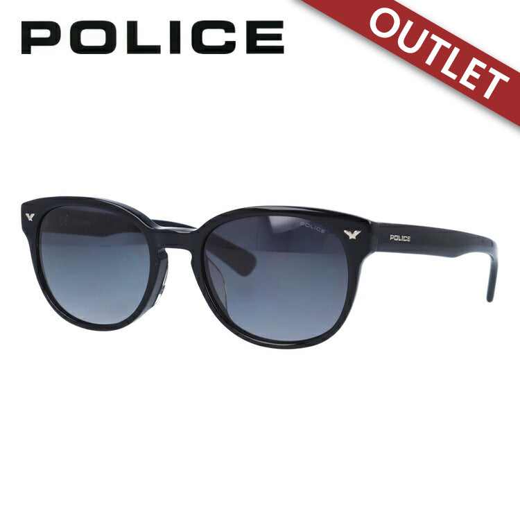 【訳あり】ポリス サングラス アジアンフィット POLICE SPL143I 0700 51サイズ ボストン型 メンズ UVカット ラッピング無料