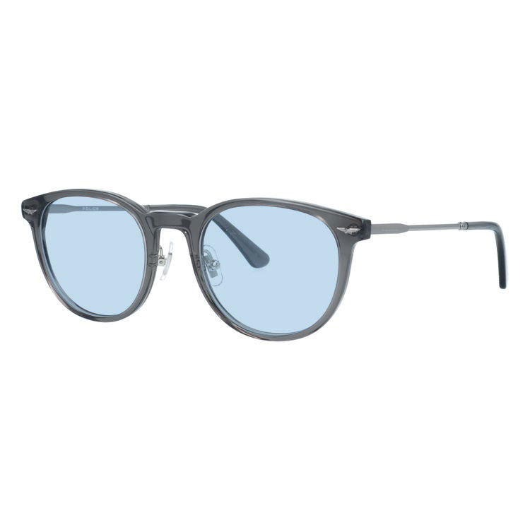 【選べる15色 ライトカラーレンズ】ポリス メガネフレーム 伊達メガネ POLICE VPLD93J 50サイズ 全3カラー ボストン型 ユニセックス メンズ レディース