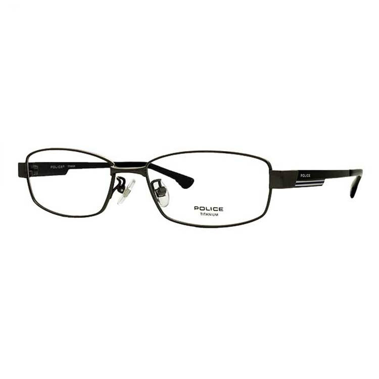 【国内正規品】ポリス POLICE メガネ フレーム 眼鏡 度付き 度なし 伊達 VPL608J 53サイズ スクエア型 UVカット 紫外線 ラッピング無料