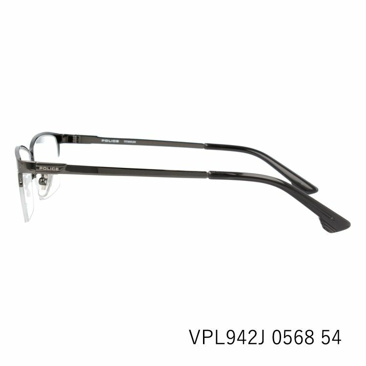 【国内正規品】ポリス メガネフレーム 伊達メガネ POLICE VPL942J 全3カラー 54サイズ スクエア ユニセックス メンズ レディース ラッピング無料