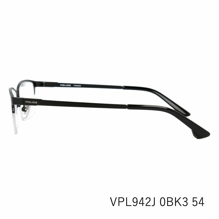 【国内正規品】ポリス メガネフレーム 伊達メガネ POLICE VPL942J 全3カラー 54サイズ スクエア ユニセックス メンズ レディース ラッピング無料