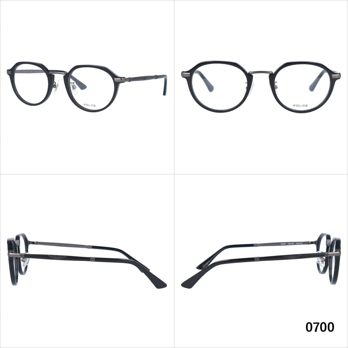 【国内正規品】ポリス メガネフレーム 伊達メガネ POLICE VPLD87J 全2カラー 49サイズ POLICE×EXIT カプセルコレクション ボストン型 メンズ レディース 度付き 度なし 伊達 ブルーライトカット UVカット 紫外線 限定モデル イグジット りんたろー。 兼近大樹 かねち