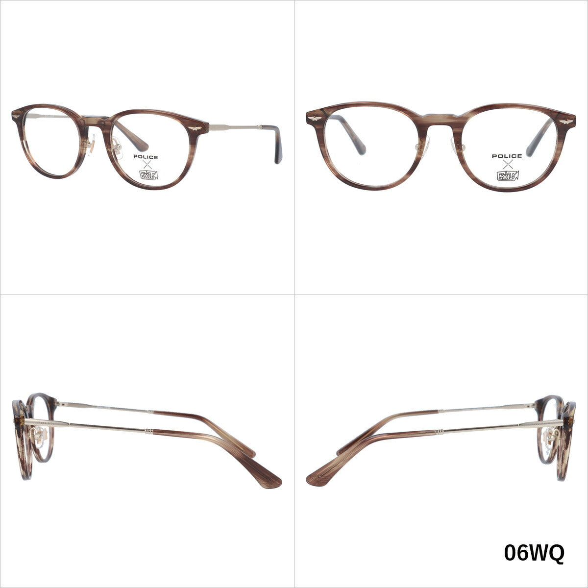 【国内正規品】ポリス メガネフレーム 伊達メガネ POLICE VPLD93J 全2カラー 50サイズ ウェリントン ユニセックス メンズ レディース